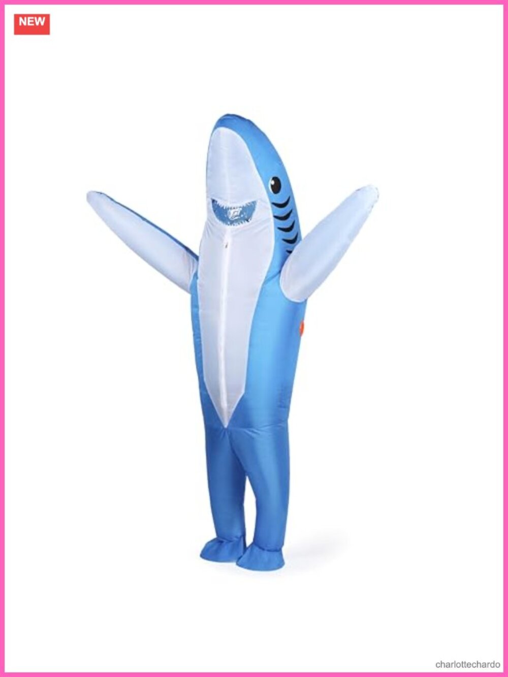 Inflatable Shark Costume Adult Halloween Cosplay Party Blow Up